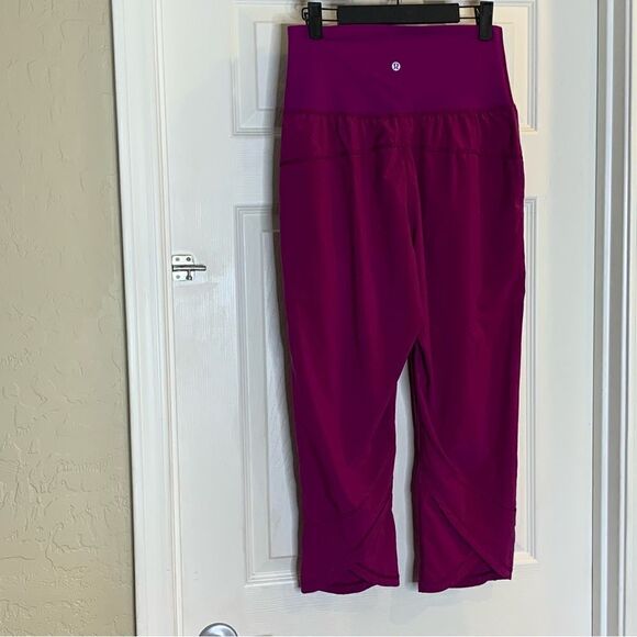Lululemon Tranquil  crop pants regal plum Size 8 - Picture 4 of 10